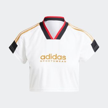 Remera Crop Tiro Cut 3 Rayas