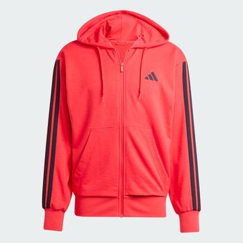 Campera Essentials 3 Rayas Felpa Francesa